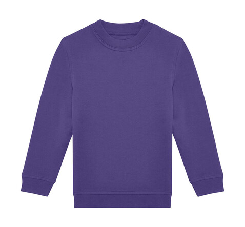 B &amp; C ID.332 Crew /kids, Radiant Purple, 3/4 (98/104) bedrucken, Art.-Nr. 248423463