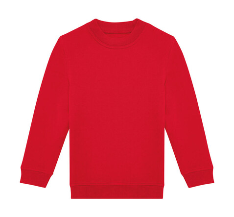 B &amp; C ID.332 Crew /kids, Red, 12/13 (152/161) bedrucken, Art.-Nr. 248424007
