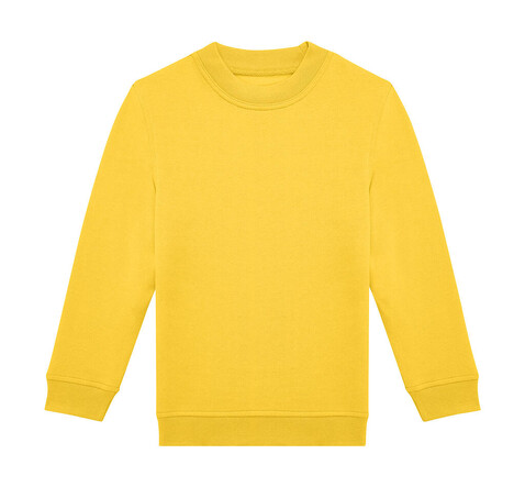 B &amp; C ID.332 Crew /kids, Pop Yellow, 9/11 (134/146) bedrucken, Art.-Nr. 248426056