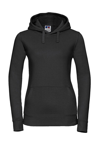 Russell Europe Ladies` Authentic Hooded Sweat, Black, XL bedrucken, Art.-Nr. 249001016