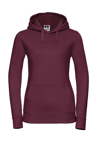 Russell Europe Ladies` Authentic Hooded Sweat, Burgundy, L bedrucken, Art.-Nr. 249004485
