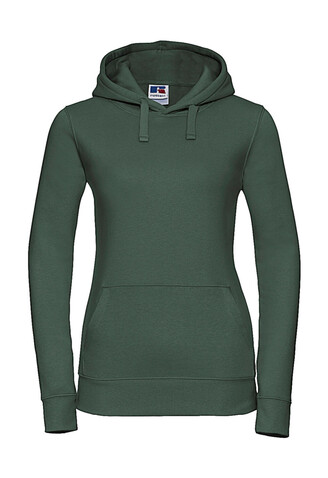 Russell Europe Ladies` Authentic Hooded Sweat, Bottle Green, M bedrucken, Art.-Nr. 249005404