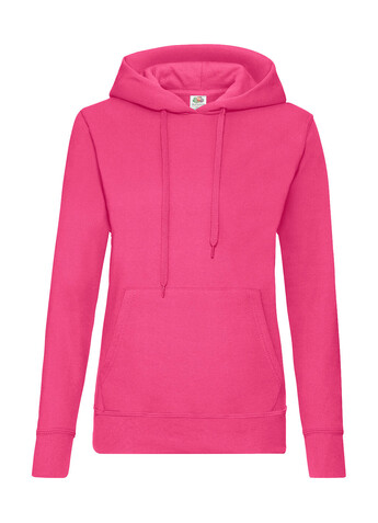Fruit of the Loom Ladies` Classic Hooded Sweat, Fuchsia, L bedrucken, Art.-Nr. 249014395 Fruit of the Loom Ladies` Classic Hooded Sweat, Fuchsia, L bedrucken, Art.-Nr. 249014395