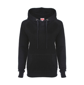 FDM Ladies` Raglan Hoodie, Black, XS bedrucken, Art.-Nr. 249551012