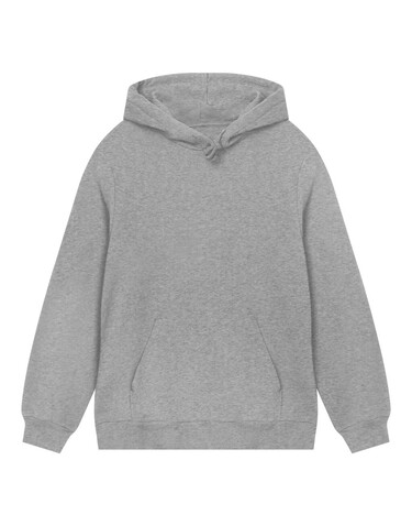 True Blanks Mens Regular Hoodie, Grey Melange, XS bedrucken, Art.-Nr. 250411132