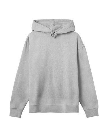 True Blanks Womens Oversized Hoodie, Grey Melange, XS bedrucken, Art.-Nr. 252411132