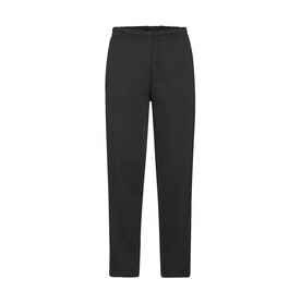 Fruit of the Loom Classic Open Hem Jog Pants, Black, S bedrucken, Art.-Nr. 253011013