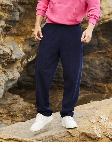 Fruit of the Loom Classic Open Hem Jog Pants, Black, 2XL bedrucken, Art.-Nr. 253011017 Fruit of the Loom Classic Open Hem Jog Pants, Black, 2XL bedrucken, Art.-Nr. 253011017