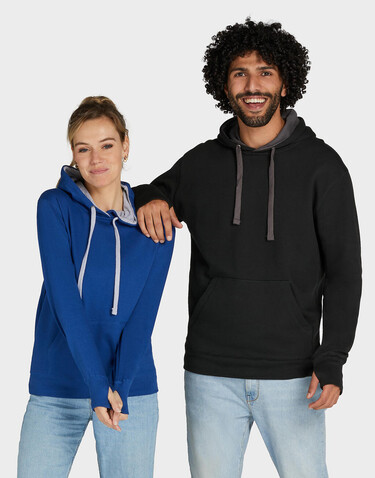 SG Contrast Hooded Sweatshirt Women, Royal/Light Oxford, 2XL bedrucken, Art.-Nr. 254523657 SG Contrast Hooded Sweatshirt Women, Royal/Light Oxford, 2XL bedrucken, Art.-Nr. 254523657