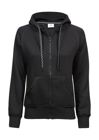 Tee Jays Ladies` Fashion Full Zip Hood, Black, M bedrucken, Art.-Nr. 255541014 Tee Jays Ladies` Fashion Full Zip Hood, Black, M bedrucken, Art.-Nr. 255541014
