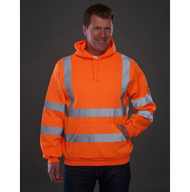 Yoko Fluo Hoodie, Fluo Orange, S bedrucken, Art.-Nr. 255774053