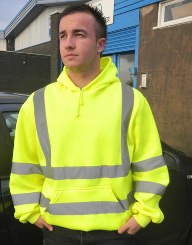 Yoko Fluo Hoodie, Fluo Orange, XL bedrucken, Art.-Nr. 255774056