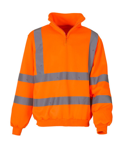 Yoko Fluo 1/4 Zip Sweat Shirt, Fluo Orange, L bedrucken, Art.-Nr. 261774055 Yoko Fluo 1/4 Zip Sweat Shirt, Fluo Orange, L bedrucken, Art.-Nr. 261774055