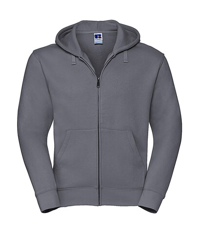 Russell Europe Men`s Authentic Zipped Hood, Convoy Grey, XS bedrucken, Art.-Nr. 266001272
