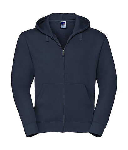 Russell Europe Men`s Authentic Zipped Hood, French Navy, S bedrucken, Art.-Nr. 266002013