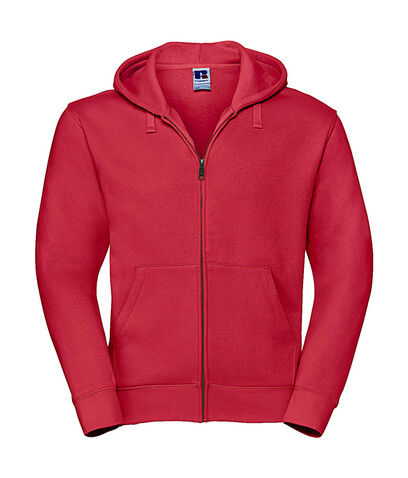 Russell Europe Men`s Authentic Zipped Hood, Classic Red, M bedrucken, Art.-Nr. 266004014