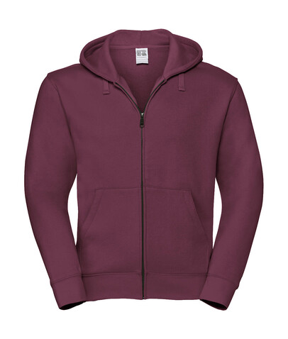 Russell Europe Men`s Authentic Zipped Hood, Burgundy, XL bedrucken, Art.-Nr. 266004486