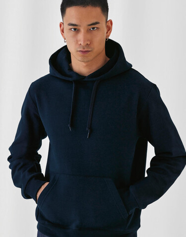 B &amp; C ID.003 Cotton Rich Hooded Sweatshirt, Heather Grey, S bedrucken, Art.-Nr. 275421233