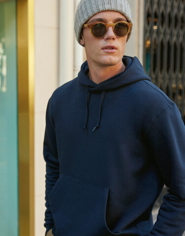 B &amp; C ID.003 Cotton Rich Hooded Sweatshirt, Heather Grey, S bedrucken, Art.-Nr. 275421233