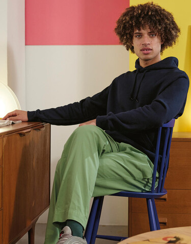 B &amp; C ID.003 Cotton Rich Hooded Sweatshirt, Heather Grey, S bedrucken, Art.-Nr. 275421233