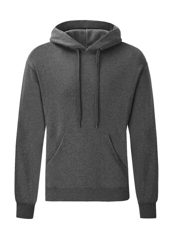 Fruit of the Loom Classic Hooded Sweat, Dark Heather Grey, M bedrucken, Art.-Nr. 276011264
