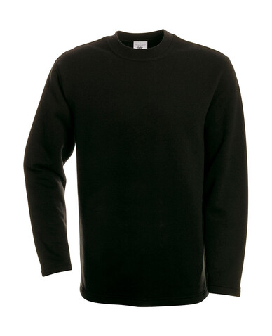 B &amp; C Open Hem Sweatshirt, Black, S bedrucken, Art.-Nr. 279421013