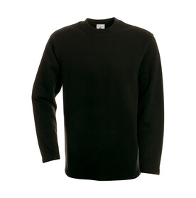 B &amp;amp; C Open Hem Sweatshirt, Black, S bedrucken, Art.-Nr. 279421013