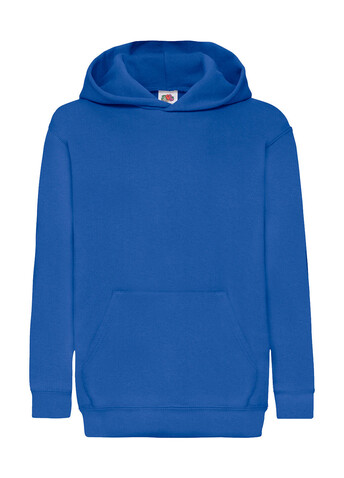 Fruit of the Loom Kids` Classic Hooded Sweat, Royal Blue, 152 (12-13) bedrucken, Art.-Nr. 280013007