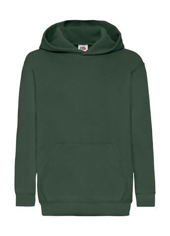 Fruit of the Loom Kids` Classic Hooded Sweat, Bottle Green, 164 (14-15) bedrucken, Art.-Nr. 280015408
