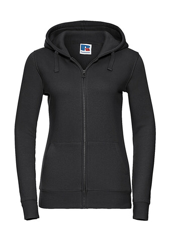 Russell Europe Ladies` Authentic Zipped Hood, Black, S bedrucken, Art.-Nr. 283001013 Russell Europe Ladies` Authentic Zipped Hood, Black, S bedrucken, Art.-Nr. 283001013