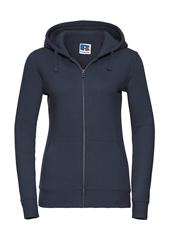 Russell Europe Ladies` Authentic Zipped Hood, French Navy, M bedrucken, Art.-Nr. 283002014