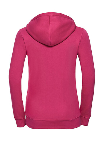 Russell Europe Ladies` Authentic Zipped Hood, Black, L bedrucken, Art.-Nr. 283001015