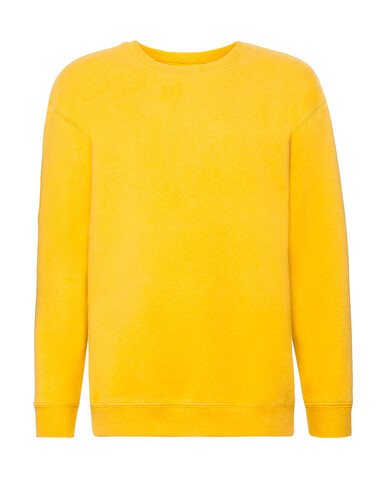 Fruit of the Loom Kids` Premium Set-In Sweat, Sunflower, 116 (5-6) bedrucken, Art.-Nr. 286016014