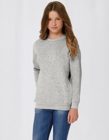 B &amp; C Set In/kids Sweat, Navy, 3/4 (98/104) bedrucken, Art.-Nr. 286422003