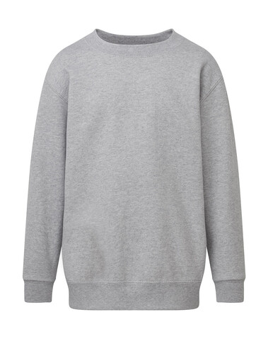 SG Crew Neck Sweatshirt Kids, Light Oxford, 116 (5-6/M) bedrucken, Art.-Nr. 286527194
