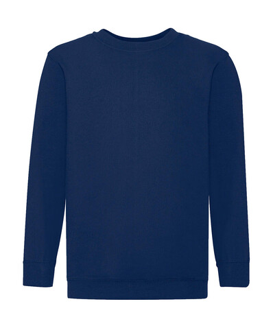Fruit of the Loom Kids` Classic Set-In Sweat, Navy, 140 (9-11) bedrucken, Art.-Nr. 287012006 Fruit of the Loom Kids` Classic Set-In Sweat, Navy, 140 (9-11) bedrucken, Art.-Nr. 287012006