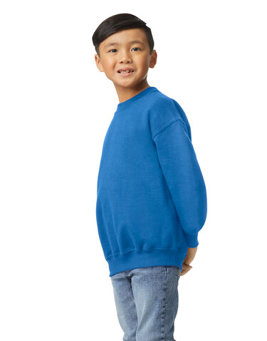 Gildan Heavy Blend Youth Crewneck Sweat, Sport Grey, S (116/128) bedrucken, Art.-Nr. 288091253