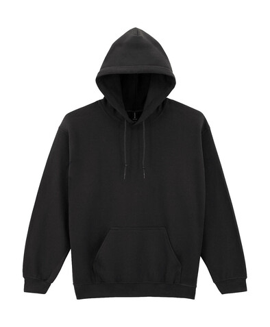 Gildan Heavy Blend Adult Hooded Sweatshirt, Black, 2XL bedrucken, Art.-Nr. 290091017