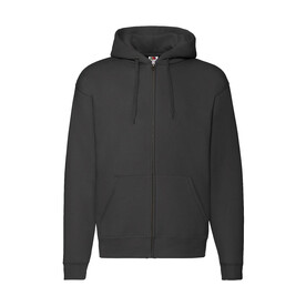 Fruit of the Loom Premium Hooded Zip Sweat, Black, S bedrucken, Art.-Nr. 293011013