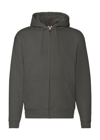 Fruit of the Loom Premium Hooded Zip Sweat, Charcoal, XL bedrucken, Art.-Nr. 293011306