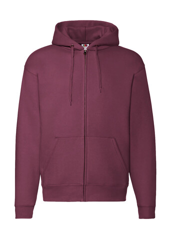 Fruit of the Loom Premium Hooded Zip Sweat, Burgundy, 2XL bedrucken, Art.-Nr. 293014487