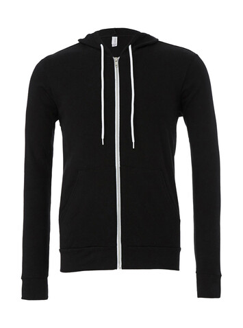 Bella Unisex Poly-Cotton Full Zip Hoodie, Black, XL bedrucken, Art.-Nr. 293061016
