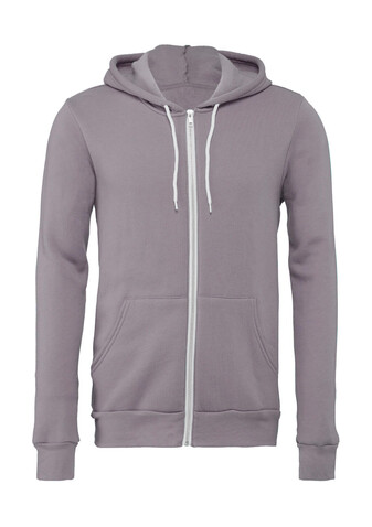 Bella Unisex Poly-Cotton Full Zip Hoodie, Storm, 2XL bedrucken, Art.-Nr. 293061397