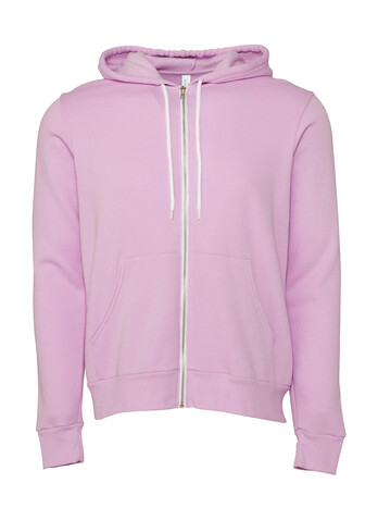 Bella Unisex Poly-Cotton Full Zip Hoodie, Lilac, XS bedrucken, Art.-Nr. 293063422