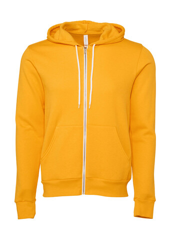 Bella Unisex Poly-Cotton Full Zip Hoodie, Gold, S bedrucken, Art.-Nr. 293066433