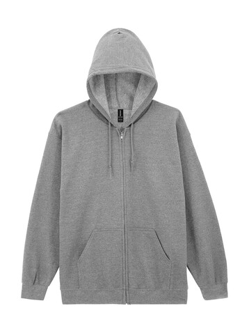 Gildan Heavy Blend Adult Full Zip Hooded Sweat, Sport Grey, 5XL bedrucken, Art.-Nr. 293091250