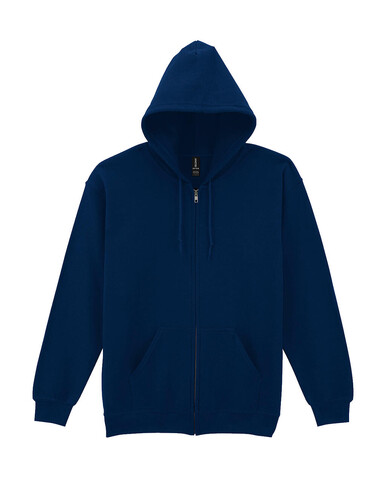 Gildan Heavy Blend Adult Full Zip Hooded Sweat, Navy, 2XL bedrucken, Art.-Nr. 293092007