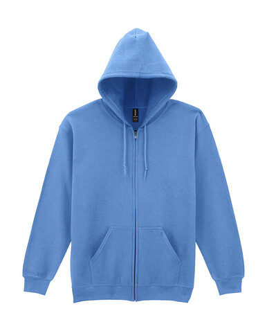 Gildan Heavy Blend Adult Full Zip Hooded Sweat, Carolina Blue, XL bedrucken, Art.-Nr. 293093226