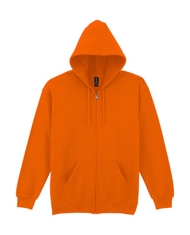 Gildan Heavy Blend Adult Full Zip Hooded Sweat, S Orange, L bedrucken, Art.-Nr. 293094055