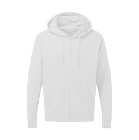 SG Hooded Full Zip Men, White, L bedrucken, Art.-Nr. 293520005